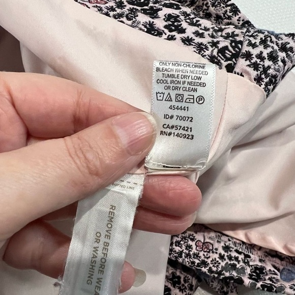 Loft Pink & Blue Floral Butterfly Print Mini A Line Skirt - Picture 8 of 8